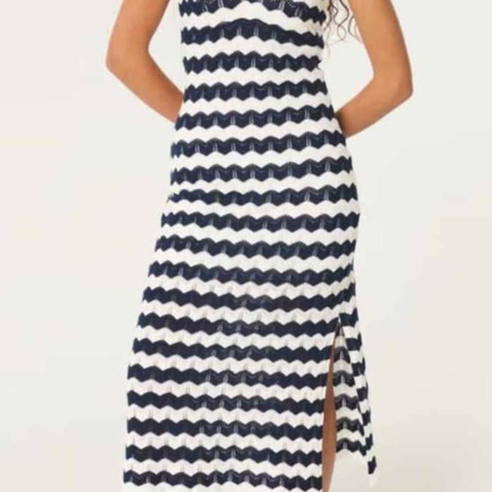 Hollister Women's Knit Zigzag Midi Dress - Size XS - MSRP $84.95